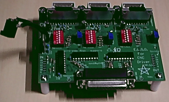 Electronic circuit board with a 3-axis stepper motor driver interface CNC Milling Machine
